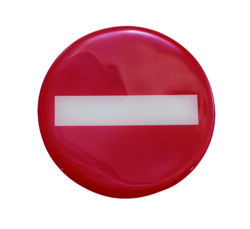 ΠΙΝ.ΣΜΑΛΤΟ Φ10cm ΑΠΑΓΟΡΕΥΕΤΑΙ Η ΕΙΣΟΔΟΣ / 4516