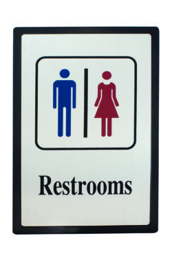 ΠΙΝΑΚ.ΑΣΗΜΙ 15x23cm RESTROOM C02 / 4578