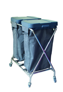 ΤΡΟΛΕΙ ΑΠΛΥΤΩΝ ΧΡΩΜΙΟΥ 100lt+100lt CT266MK / 10784