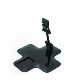 ΣΤΑΝΤ ΜΕ ΒΑΣΗ ΣΤΡΟΓΓΥΛΗ 100mm 511 ΜΑΥΡΟ (PIAN/CANC10/NER) / 4869