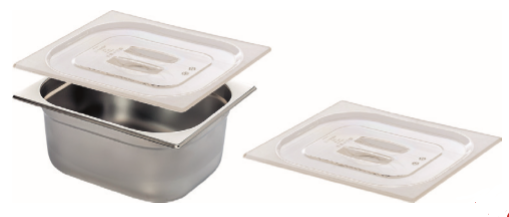 ΚΑΠΑΚΙ PC ΓΙΑ ΙΝΟΧ ΔΟΧΕΙΑ GN 1/6 ΔΙΑΦΑΝΟ GNPLSS-16 / 2720