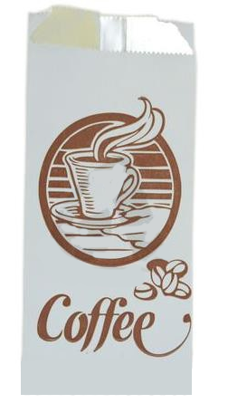 ΧΑΡΤΟΣΑΚΟΥΛΕΣ ΛΕΥΚΗ+ΑΛΟΥΜ.(COFFEE 250gr.) - (9x22cm) - 10kg  / 1541