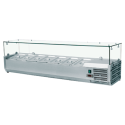 Βιτρίνα VRX Setup 160 cm για 7 λεκανάκια GN 1/4 / 7942 - Image 1