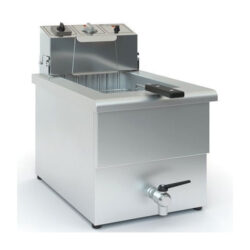 Φριτέζα μονή ΤΧ5 (10Lt-12Lt) 380V με βρύση και κρύα ζώνη 36x52x53cm / 8356