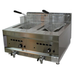 Φριτέζα υγραερίου Διπλή GF20 75x65x44cm / 7641