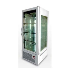 Βιτρίνα τεσσάρων όψεων ζαχαροπλαστείου συντήρηση με μία πόρτα 67x67x186cm / 8502