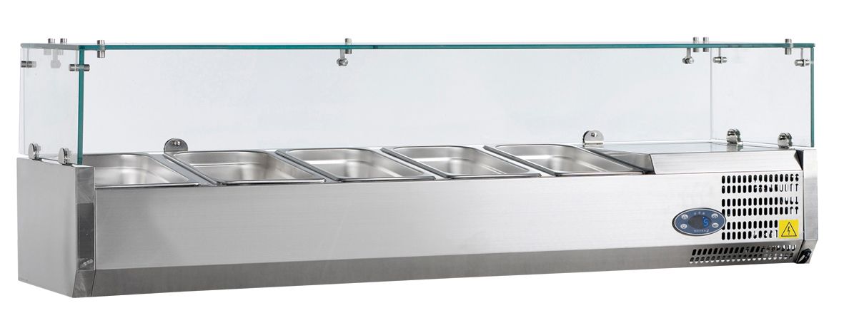 Βιτρίνα συντήρησης για GN 1/4 1200x335x225(435)(h)mm / 6225