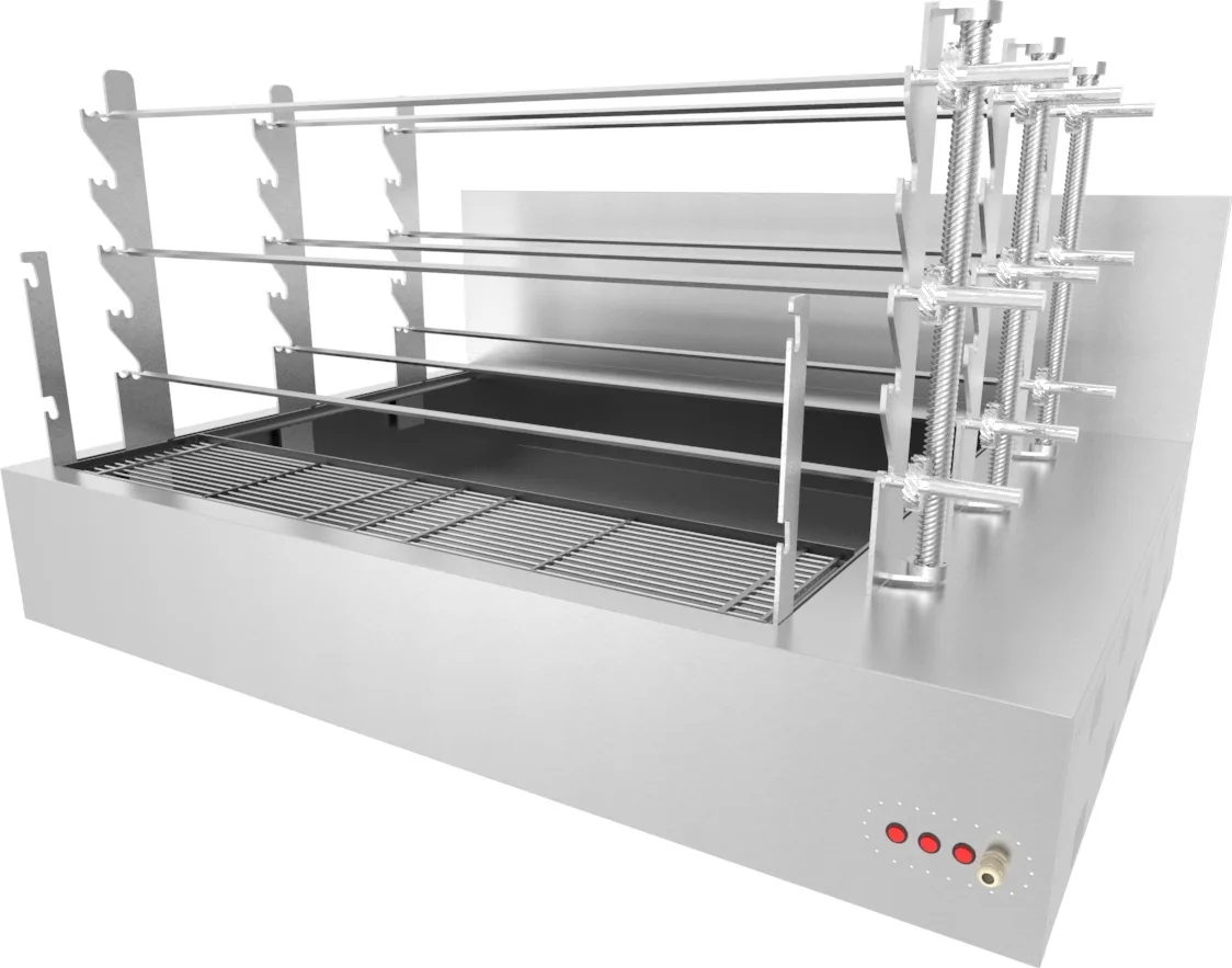 Eπιτραπέζια Ψησταριά Με 9 Σούβλες 160x110x90cm / 9139