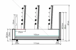 Eπιτραπέζια Ψησταριά Με 9 Σούβλες 160x110x90cm / 9139 - Image 3