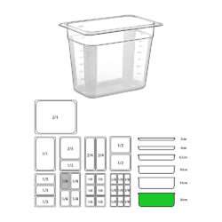 ΔΟΧΕΙΟ PC GN1/4-20cm ΔΙΑΦΑΝΟ  / 9197