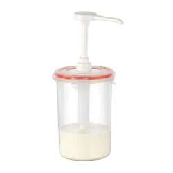 ΔΟΧΕΙΟ ΣΤΡΟΓΓΥΛΟ ΜΕ ΤΡΟΜΠΑ 1,5Lt GDP-04 (Ø12x18hcm) / 10447