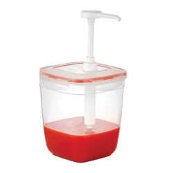 ΔΟΧΕΙΟ ΤΕΤΡΑΓΩΝΟ ΜΕ ΤΡΟΜΠΑ 3,6Lt GDP-05 (18x18x17hcm) / 10448