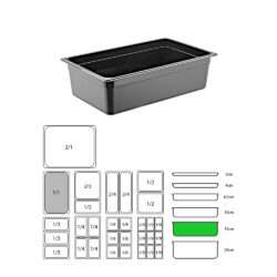 ΔΟΧΕΙΟ ΜΑΥΡΟ PP GN1/1-15cm (ΧΩΡΙΣ ΚΑΠΑΚΙ) / 9207