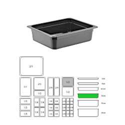 ΔΟΧΕΙΟ ΜΑΥΡΟ PP GN1/2-10cm  (ΧΩΡΙΣ ΚΑΠΑΚΙ) / 9210