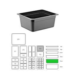 ΔΟΧΕΙΟ ΜΑΥΡΟ PP GN1/2-15cm  (ΧΩΡΙΣ ΚΑΠΑΚΙ) / 9211