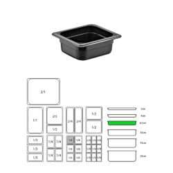 ΔΟΧΕΙΟ ΜΑΥΡΟ PP GN1/6-6,5cm (ΧΩΡΙΣ ΚΑΠΑΚΙ) / 9221