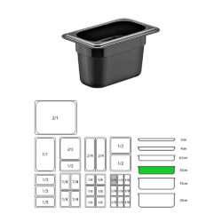 ΔΟΧΕΙΟ ΜΑΥΡΟ PP GN1/9-10cm (ΧΩΡΙΣ ΚΑΠΑΚΙ) / 9226