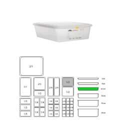 ΔΟΧΕΙΟ ΤΡΟΦΙΜΩΝ GN1/2-6,5cm - 4lit  / 9229