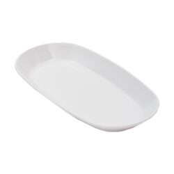ΣΕΤ 10ΤΕΜ ΠΙΑΤΕΛΑ ΟΒΑΛ SAN 15x8x2cm ΛΕΥΚΗ 104 / 9648