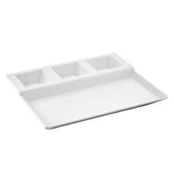 ΠΙΑΤΕΛΑ ΜΕΛΑΜΙΝΗΣ ΛΕΥΚΗ 33x27x2,5hcm 504W / 9366