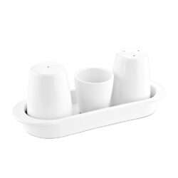 ΣΕΤ ΑΛΑΤΟΠΙΠΕΡΟ ΜΕΛΑΜΙΝΗΣ ΛΕΥΚΟ 20x7x8hcm 301W / 9638