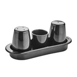 ΣΕΤ ΑΛΑΤΟΠΙΠΕΡΟ ΜΕΛΑΜΙΝΗΣ ΜΑΥΡΟ 20x7x8hcm 301Β / 9639