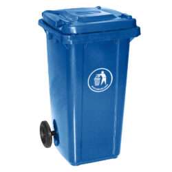 ΚΑΔΟΣ ΜΕ ΡΟΔΕΣ 240Lit ΜΠΛΕ (73x56x106hcm) / 10688