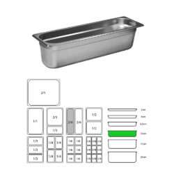 ΔΟΧΕΙΟ ΙΝΟΧ GN2/4-10cm GF24100 / 9190