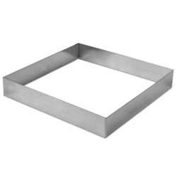 ΤΣΕΡΚΙ ΤΕΤΡΑΓΩΝΟ 12x12x4hcm ΙΝΟΧ / 10062