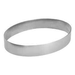 ΤΣΕΡΚΙ ΟΒΑΛ 18x4hcm ΙΝΟΧ / 10056