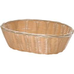 ΨΩΜΙΕΡΑ ΟΒΑΛ NATURAL POLYWICKER 25x18x8hcm 2518 / 9677