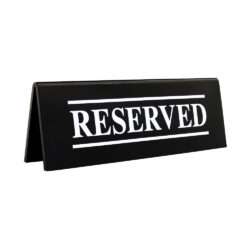 ΣΤΑΝΤ "RESERVED" ΑΚΡΥΛΙΚΟ 15,3x5,4hcm 1041 / 9895