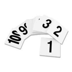 ΣΕΤ 50TEM ΝΟΥΜΕΡΑ ΠΛΑΣΤΙΚΑ 1-50 10x10cm 4550 / 9904