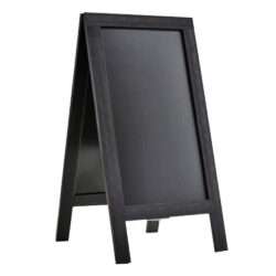 ΠΙΝΑΚΑΣ ΞΥΛΙΝΟΣ ΔΙΠΛΟΣ 68x120cm ΜΑΥΡΟΣ C-2747Κ / 10585