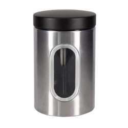 ΔΟΧΕΙΟ ΙΝΟΧ ΜΕ ΜΑΥΡΟ ΚΑΠΑΚΙ 2,4lit/Ø13x21hcm  / 9756